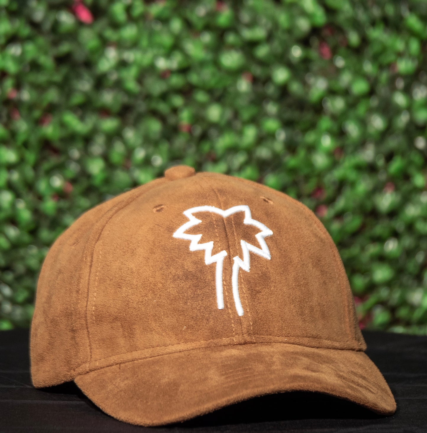 Brown fitted hat